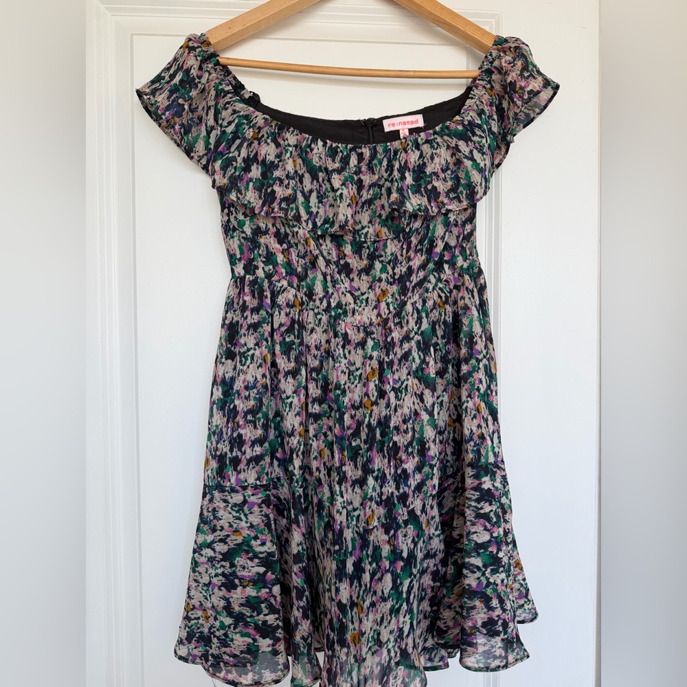 re:named Multicolor Off-Shoulder Dress